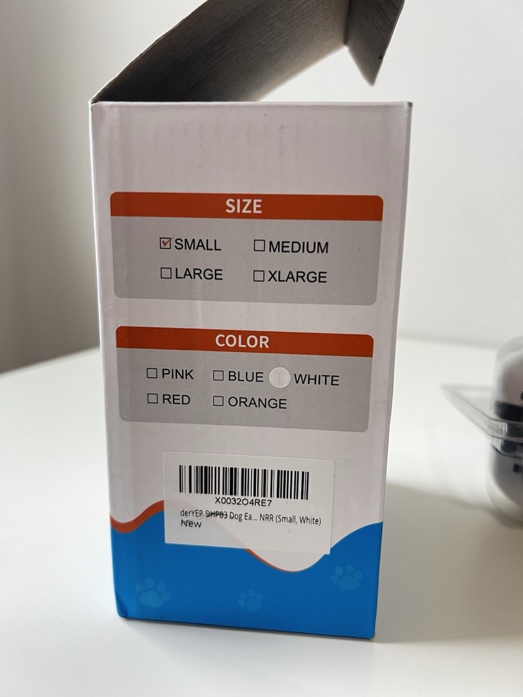 Dog Hearing Protector, Deryep White, Small