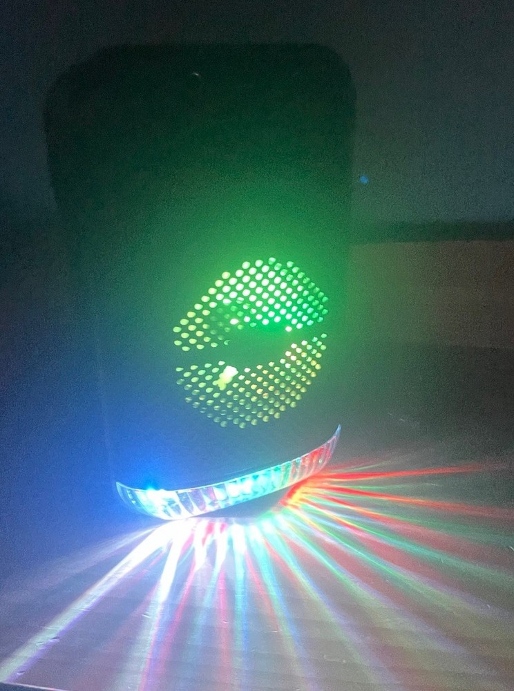 BYTECH Bluetooth Karaoke System Color Lights Wireless Speaker & Microphone