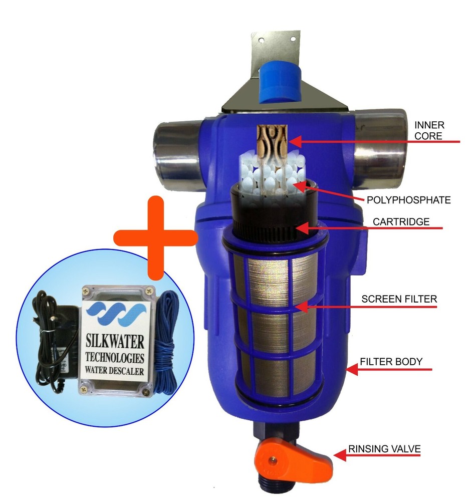 Whole House   Hard Water Filter & descaler  + electronic water descaler