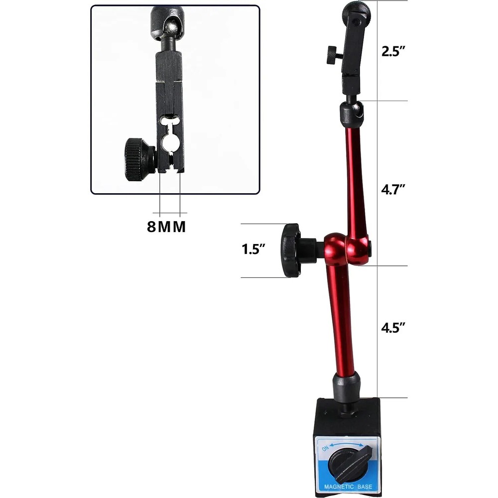 Height 350mm Universal Magnetic Base Holder Stand Tool for Dial Indicator Test