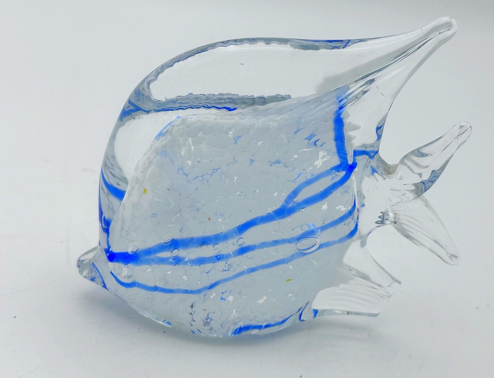 装饰品 琉璃《彩色神仙鱼》三只（高12宽12cm）