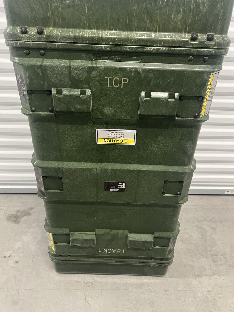 HARDIGG STYLE RACK MOUNT CASE GENERAL DYNAMICS MILITARY ELECTRONICS CRATE 34"-5U