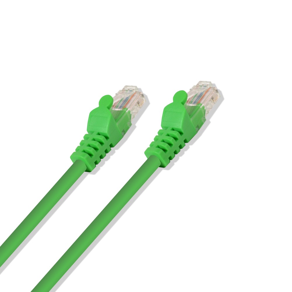 7FT Cat5e UTP Ethernet Network Patch Cable RJ45 Lan Wire Green (25 Pack)