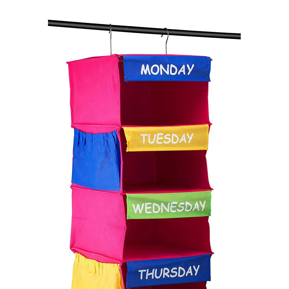 50 In. H Multi Fabric Hanging Closet Organizer