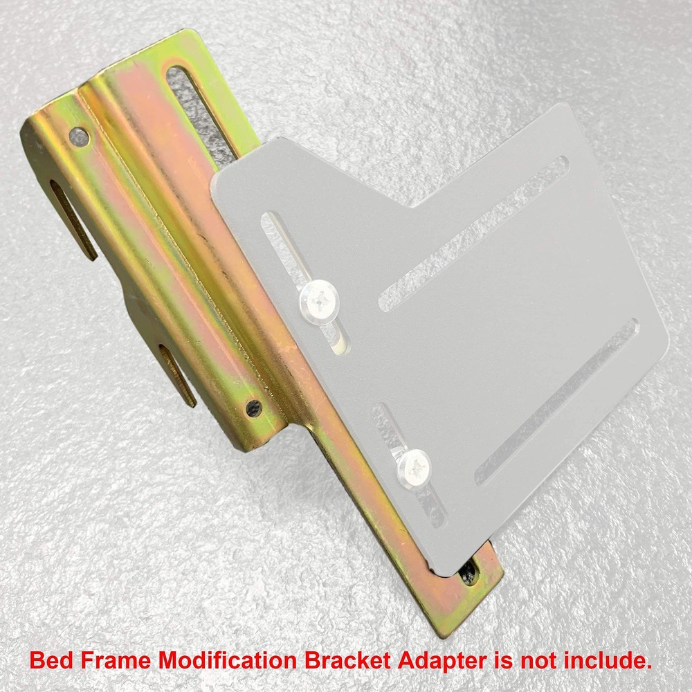 2 Pcs 711 Bed Frame Bolt On to Hook Conversion Brackets for 2 Pieces, Gold