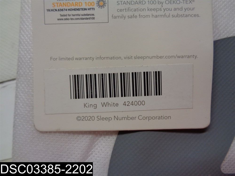 424000 Sleep Number King Gusset Cotton Pillow Protector