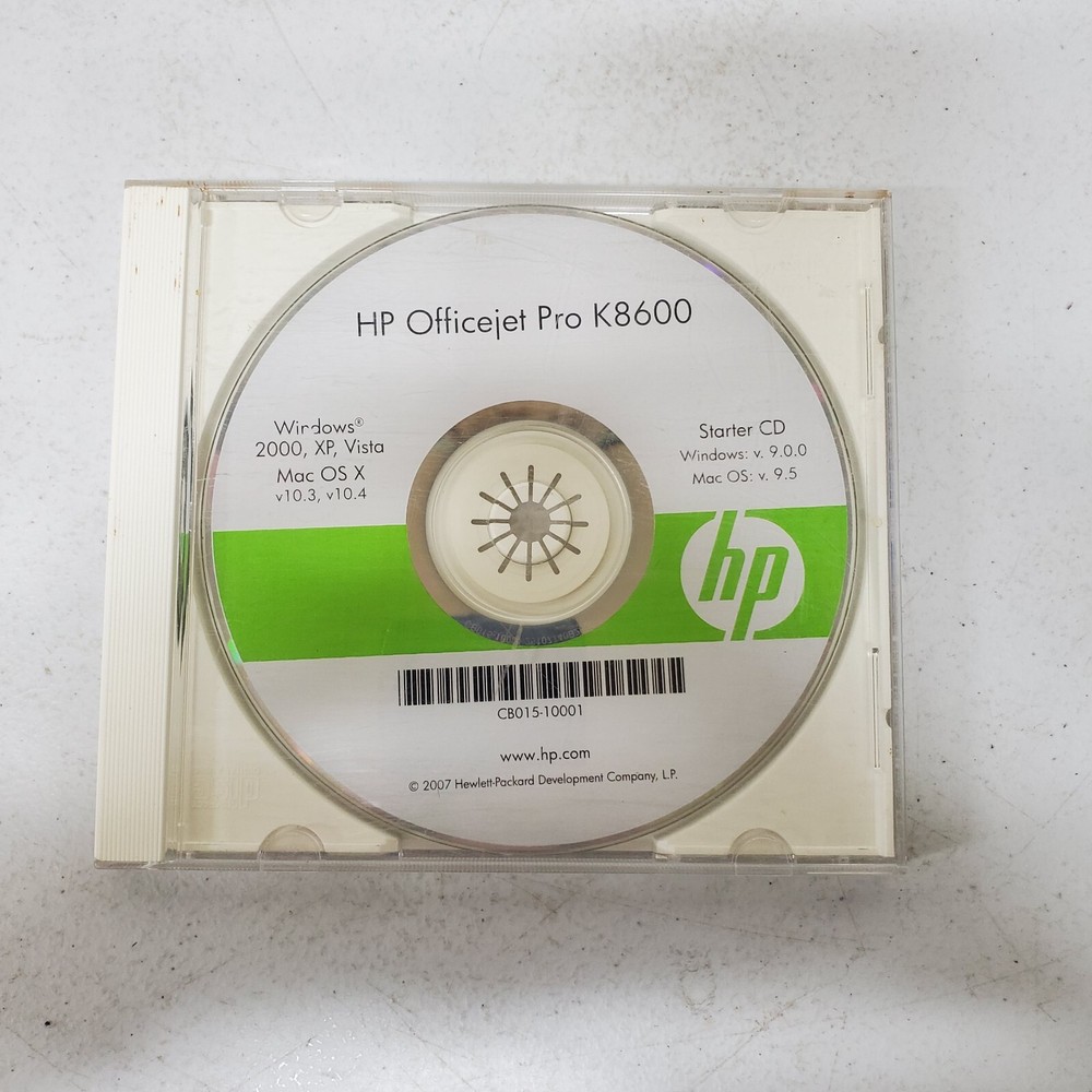 HP Officejet Pro K8600 Starter CD Windows