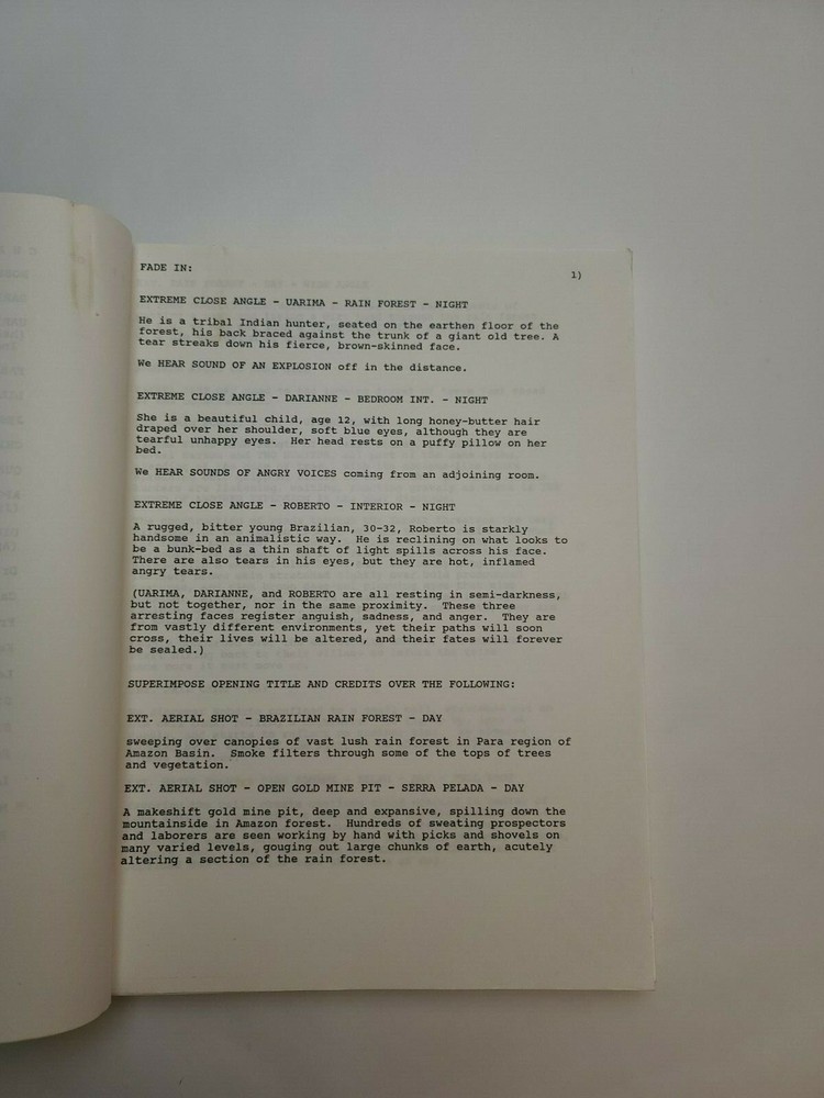 COME THE DAWN / David E. Durston 1980's Unproduced Movie Script Screenplay