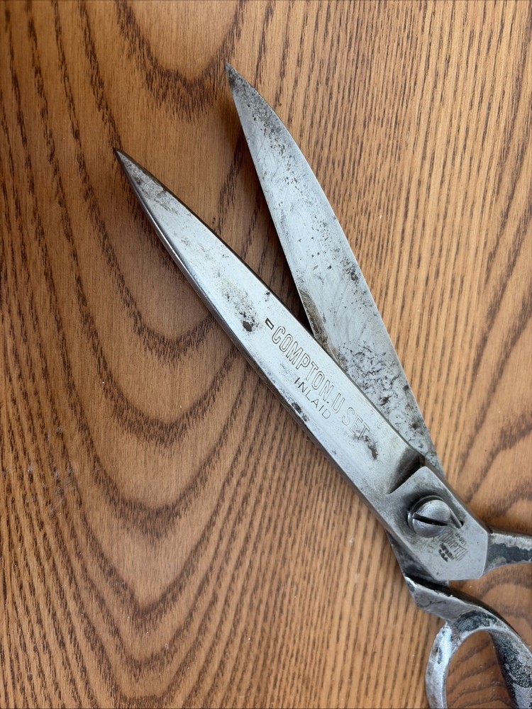 Compton USET Inlaid Upholstery Shears 10”