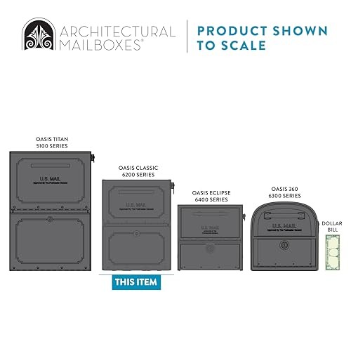 Oasis Classic Extra Large Graphite Bronze Mailbox Accessory