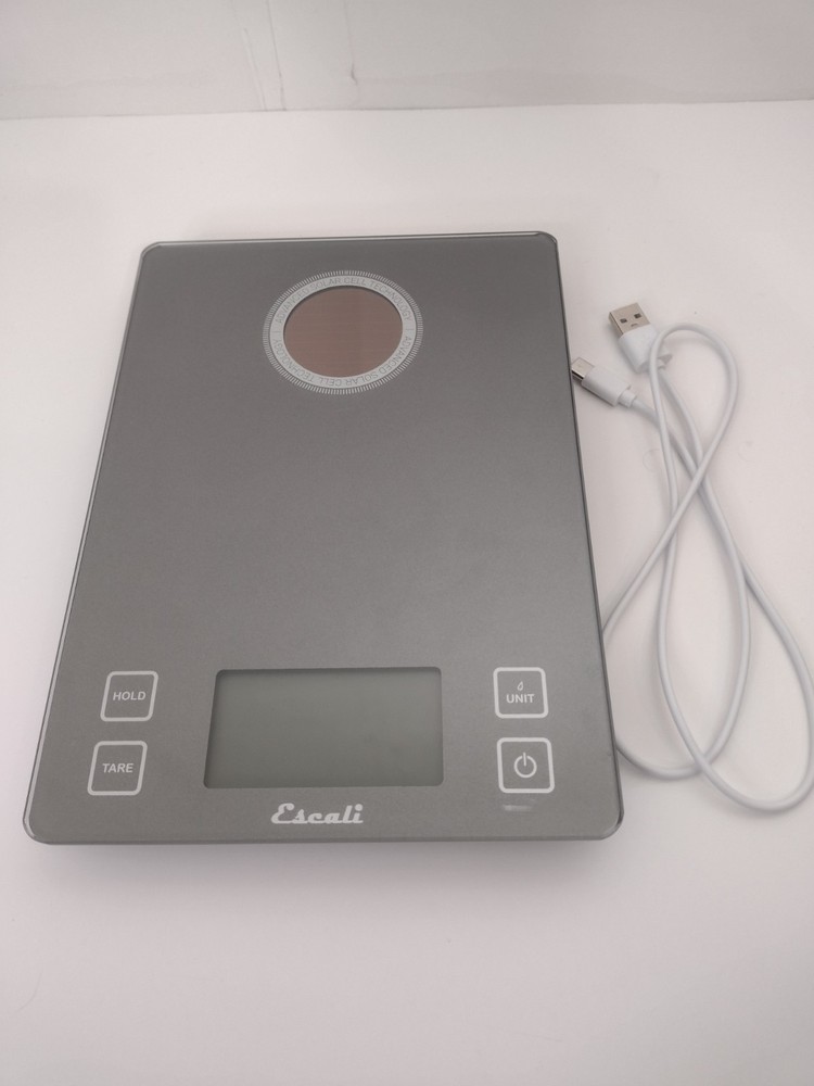 Escali Digital Kitchen Scale with USB Cable And Solar Charge
