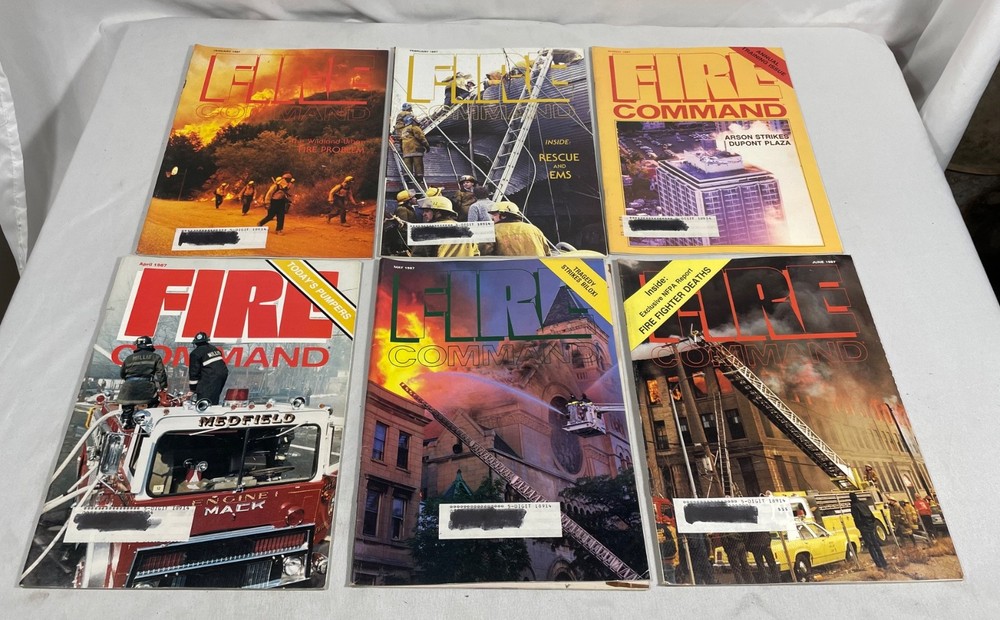 FIRE COMMAND magazine 12 issues from 1987
