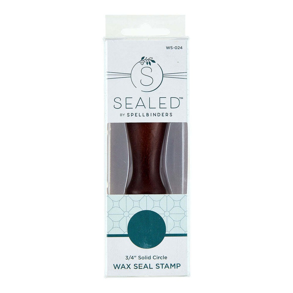 Spellbinders Brass Wax Seal With Handle - 3/4" Solid Circle, WS-024