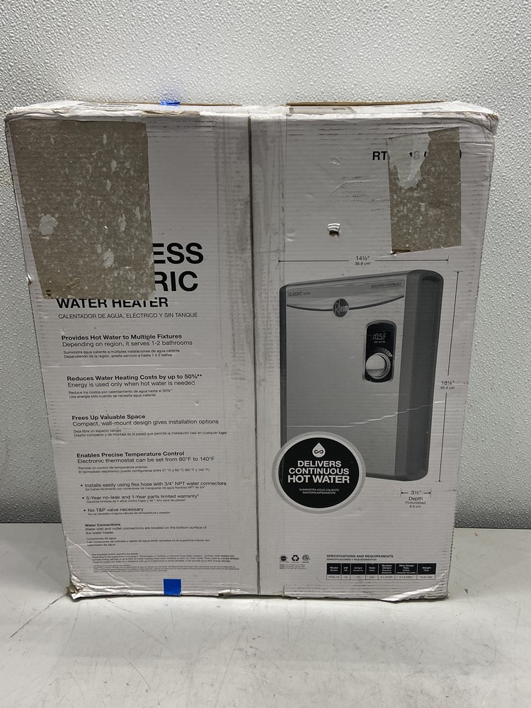 Rheem RTEX-18 Tankless Electric Water Heater 18KW