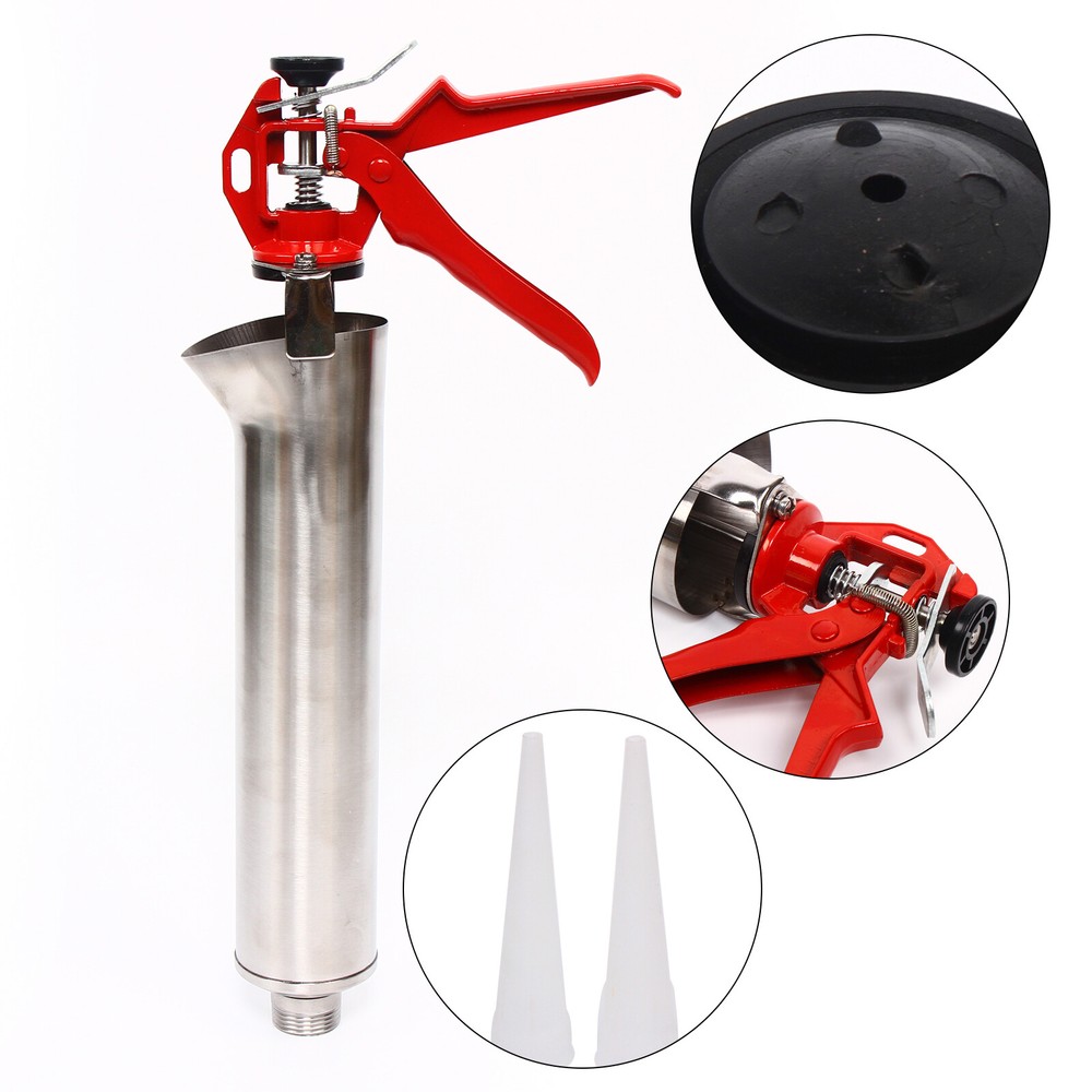 Mortar Gun For Brick Pointing&Tile Grouting Cement Applicator Tools+Nozzle USA