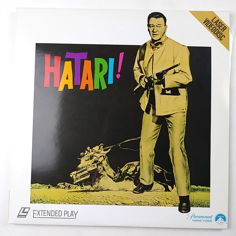 1983 Hatari Extended Play Laserdisc John Wayne