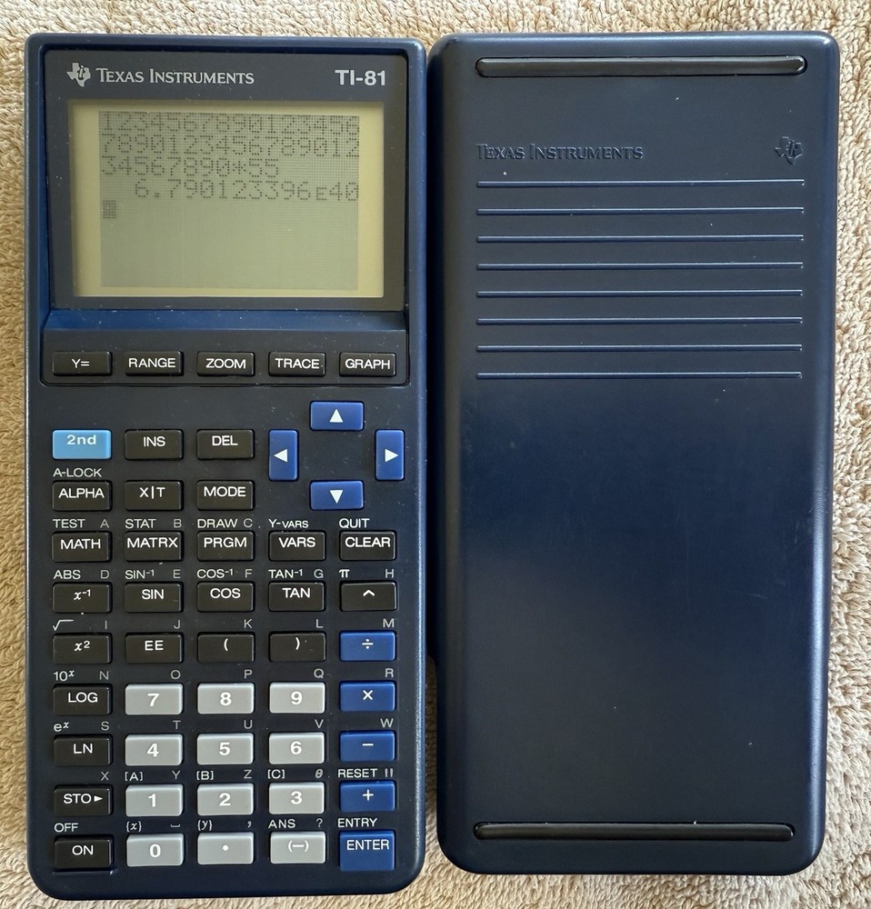 Vintage TI-81 Graphing Calculator (Working - July 1996 Edition) Condition: Used