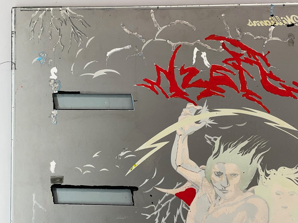 Williams Flash Pinball Machine Game Backglass ORIGINAL