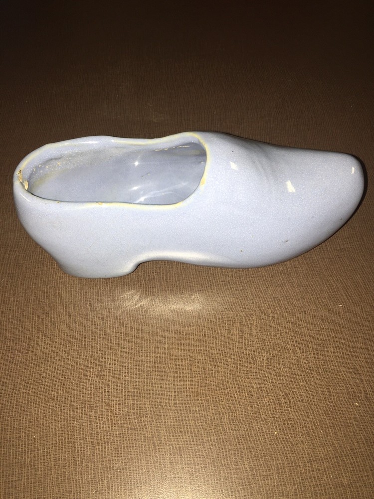Blue Pottery Shoe Planter