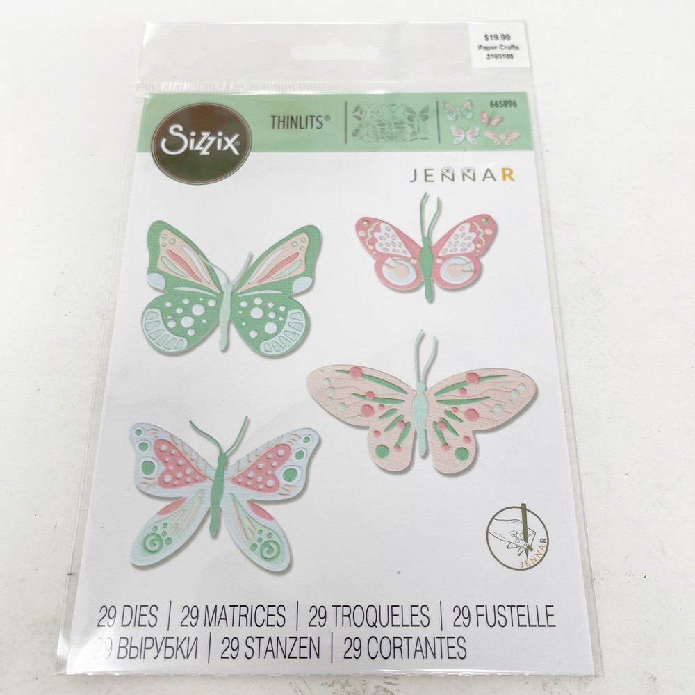 Sizzix Thinlits Butterfly Cutting Dies Bundle Oil Pastels NEW