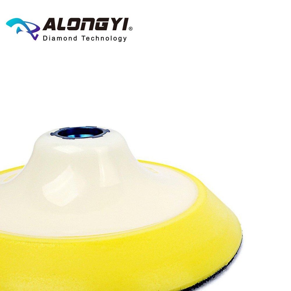 ALONGYI 4 Inch Backer Pads Hook and Loop Backing Pads with Thread M14(2-PCS)