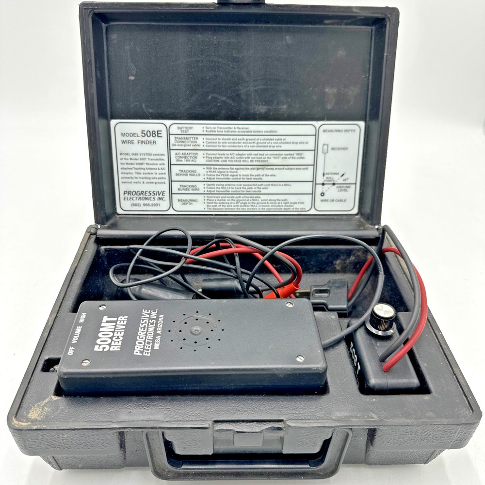 Progressive Electronics Wire Finder Model 508E Wire Locating System - Tested