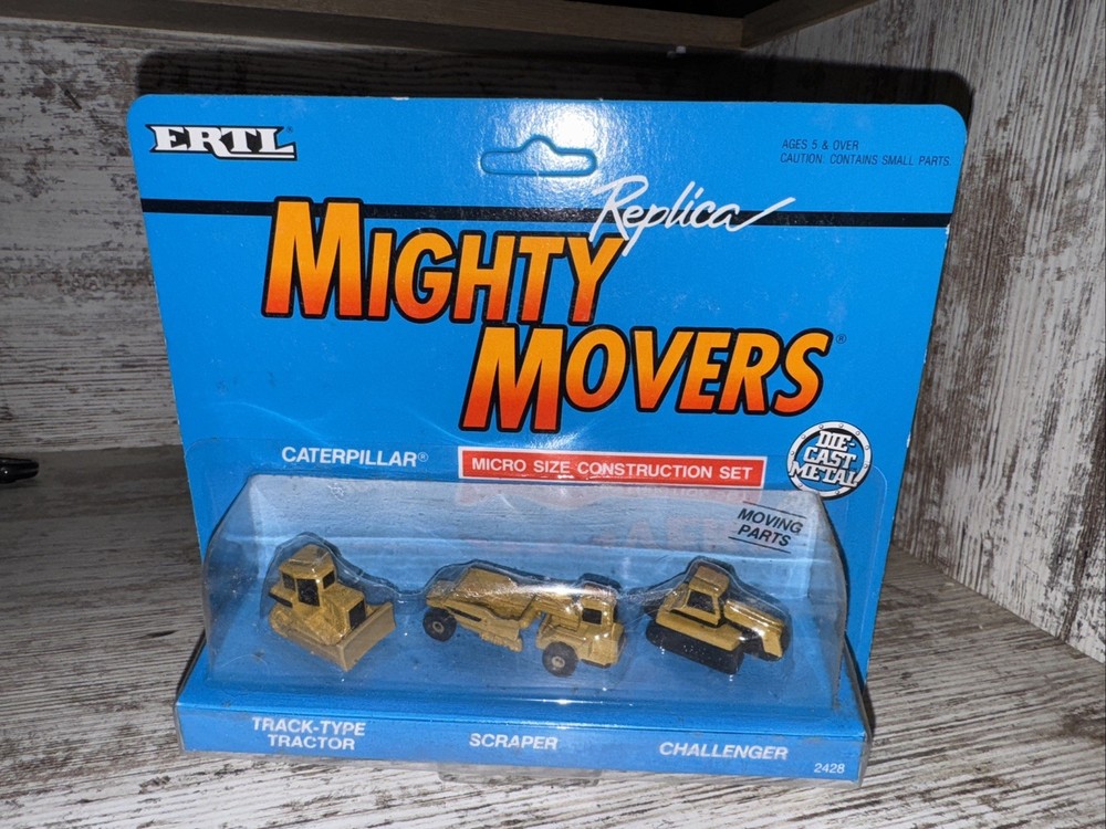 ERTL Replica Mighty Movers Caterpillar Micro Size Construction Sets