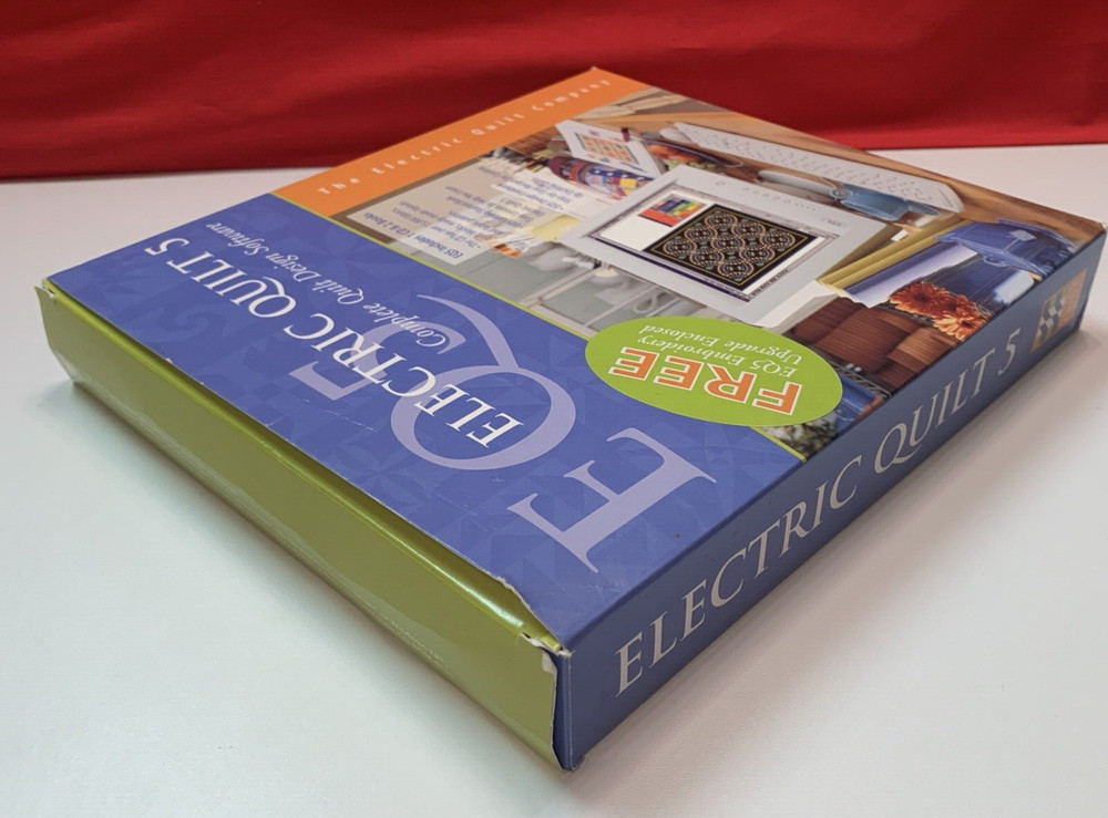 EQ5 Electric Quilt 5 Complete Quilt Design Software Plus Embroidery Upgrade CD