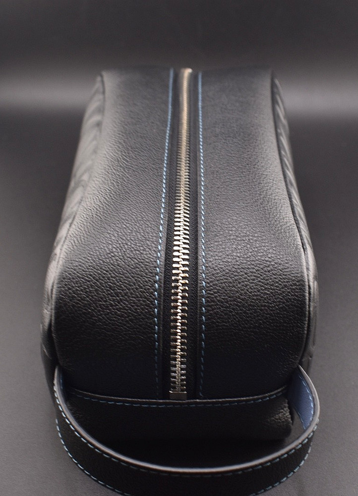 Carolina Herrera Sequoia Leather Toiletry Case - Black