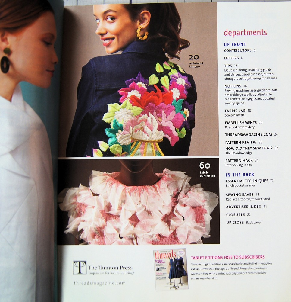 Threads Sewing Magazine Feb/March 2019