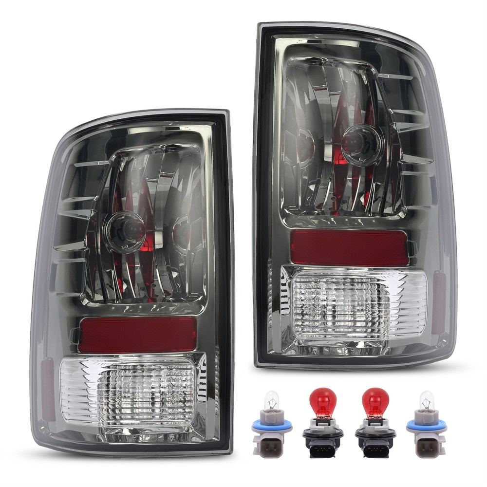 Pair Halogen Smoke Tail Lights For Dodge Ram 1500 2500 3500 2009-2018 2016