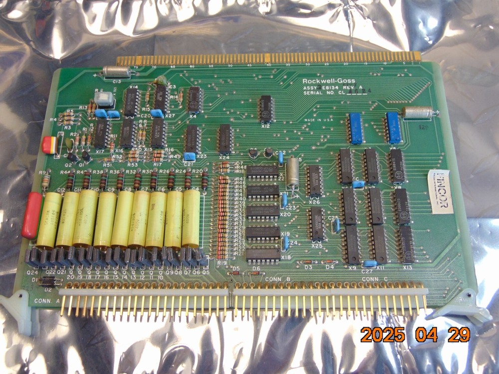 ROCKWELL-GOSS ASSY 2E8134 REV A REV 3 INTERFACE CIRCUIT BOARD