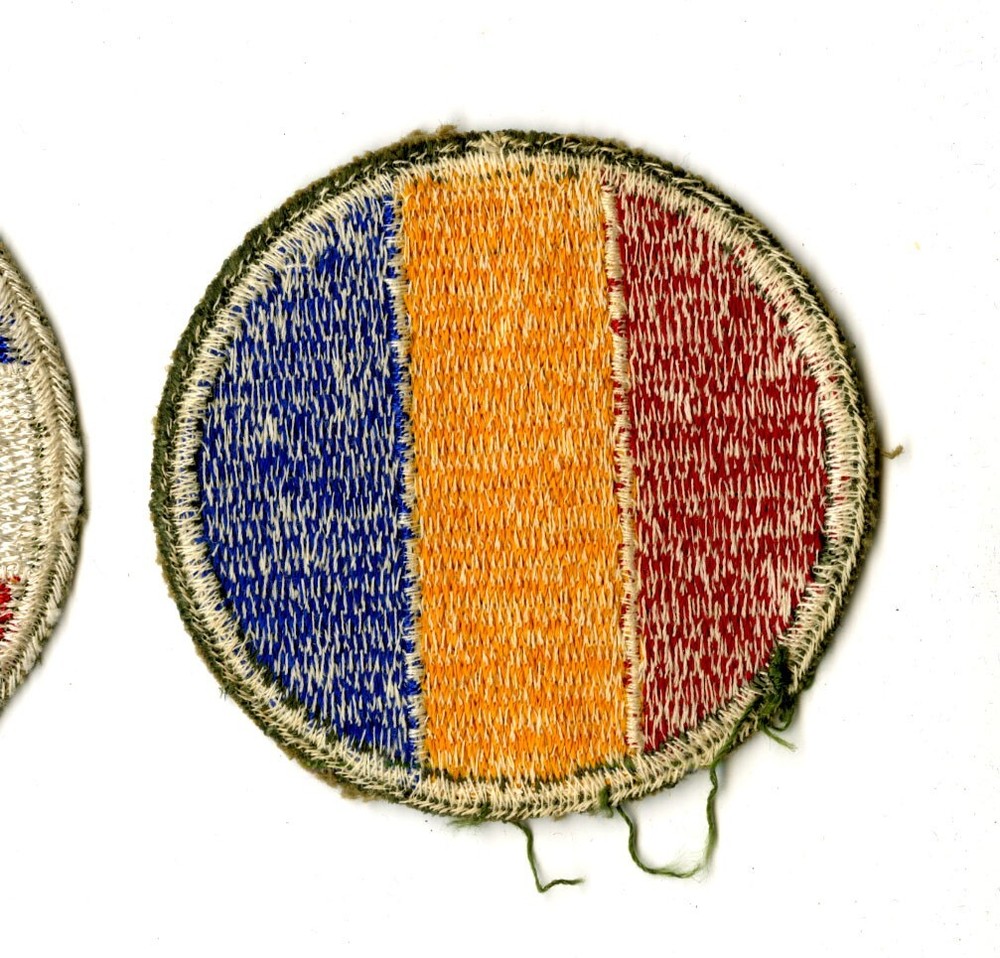 Replacement and Schools Command White Back Patch WWII Vintage