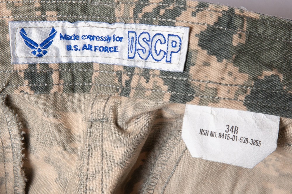 USGI US Air Force ABU Utility Pants Digital Tiger Stripe 34 Regular