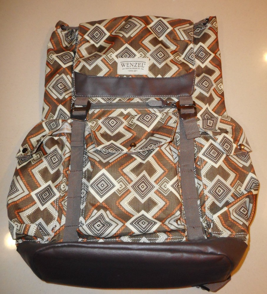 Wenzel BACKPACK Aztec / Western Design Brown 2018 Never Used