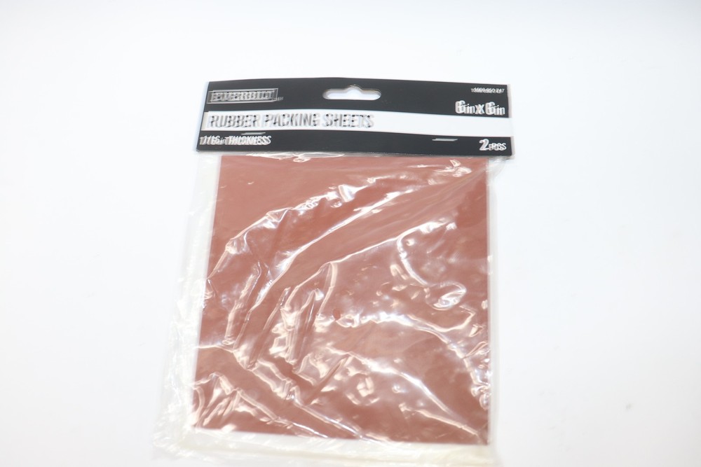 (2-Pk) Everbilt Packaging Sheets Rubber 6" x 6" x 1/16" 865450