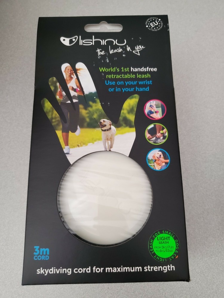 Lishinu Hand Free Retractable Leash White color