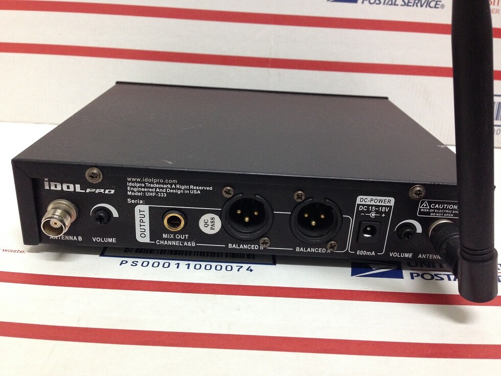 IDOLpro Uhf-333 Dual Channel Receiver
