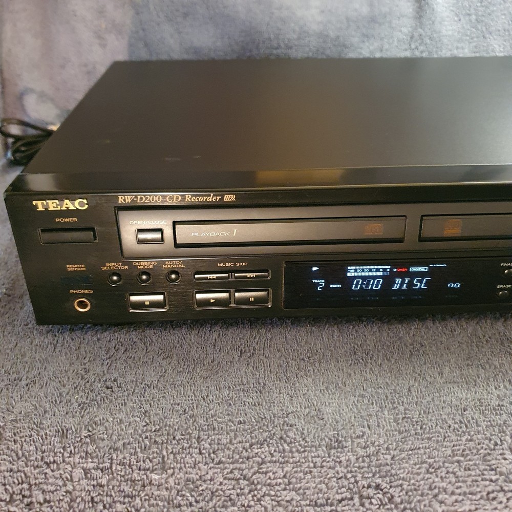 TEAC RW-D200 Dual Deck CD Rec. Excellent Condition - View It Working 💿 *UPDATE*