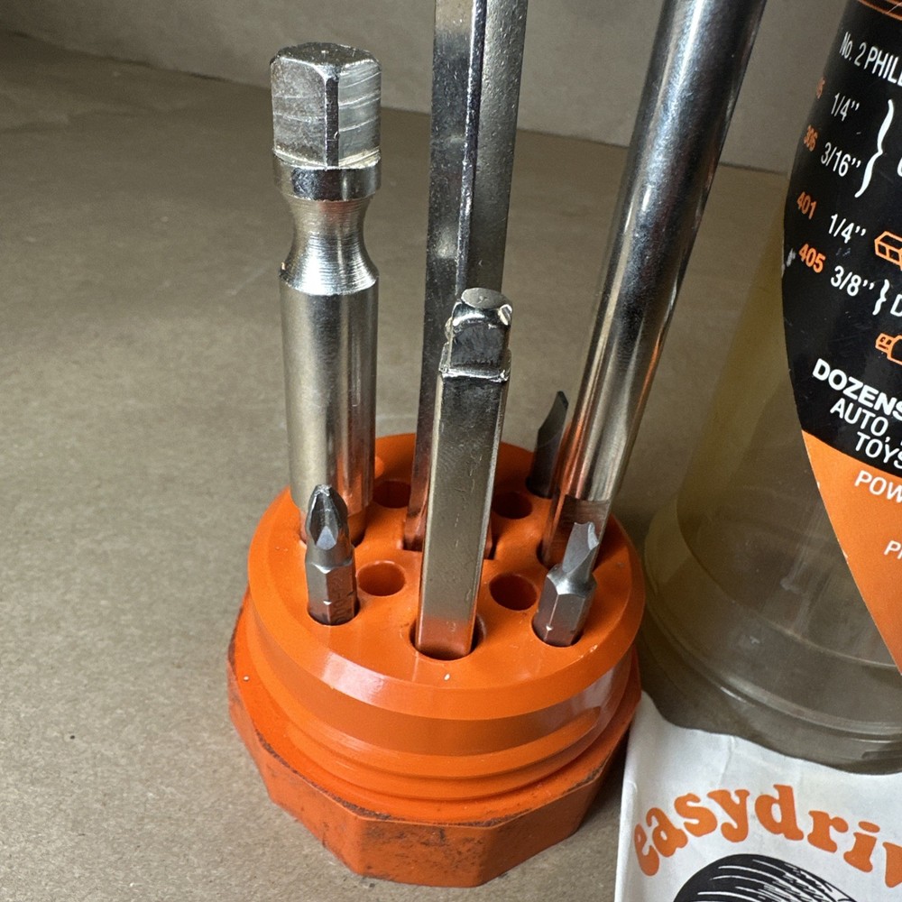 Vtg Creative Tools Inc. Easydriver Ratchet Ball Screwdriver, Bit, & Extensions