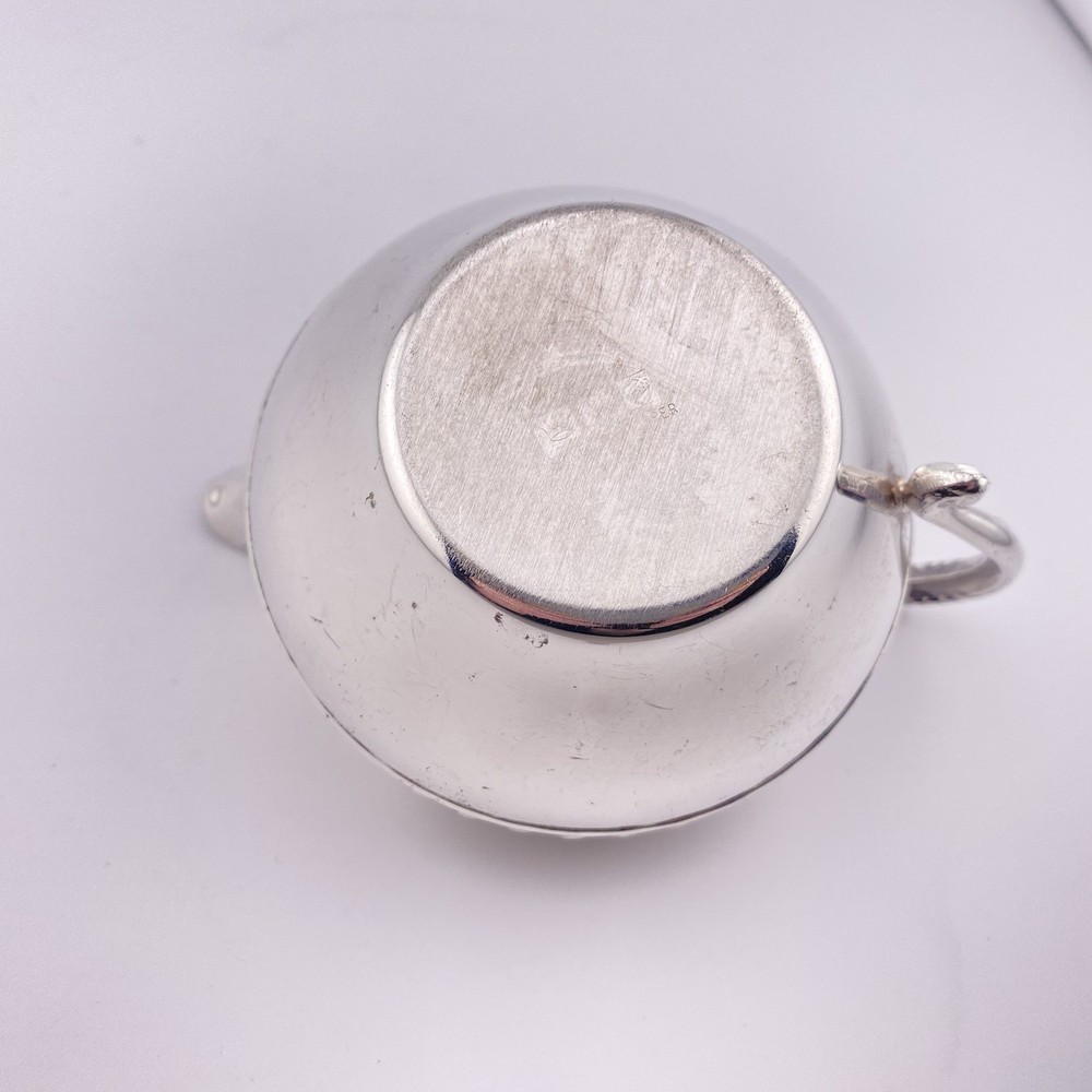 Vintage Silver On Copper Creamer