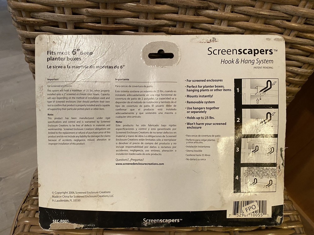 Screenscrapers. Pot Hanging system