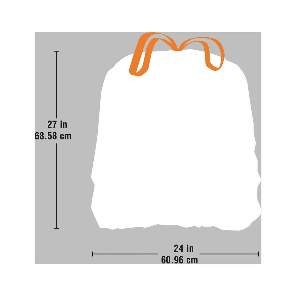 13 Gallon Tall Kitchen Drawstring Bags, 120 Bags