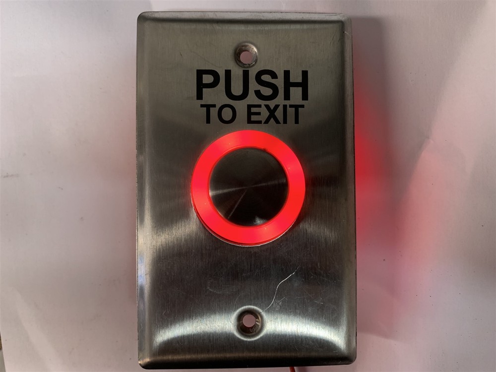 Dortronics Touch Sensitive Weather Resistant Push Button Single Gang Plate