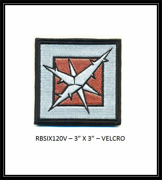RAINBOW SIX **LESION**  3" PATCH WITH HOOK BACKING  - RBSIX120V