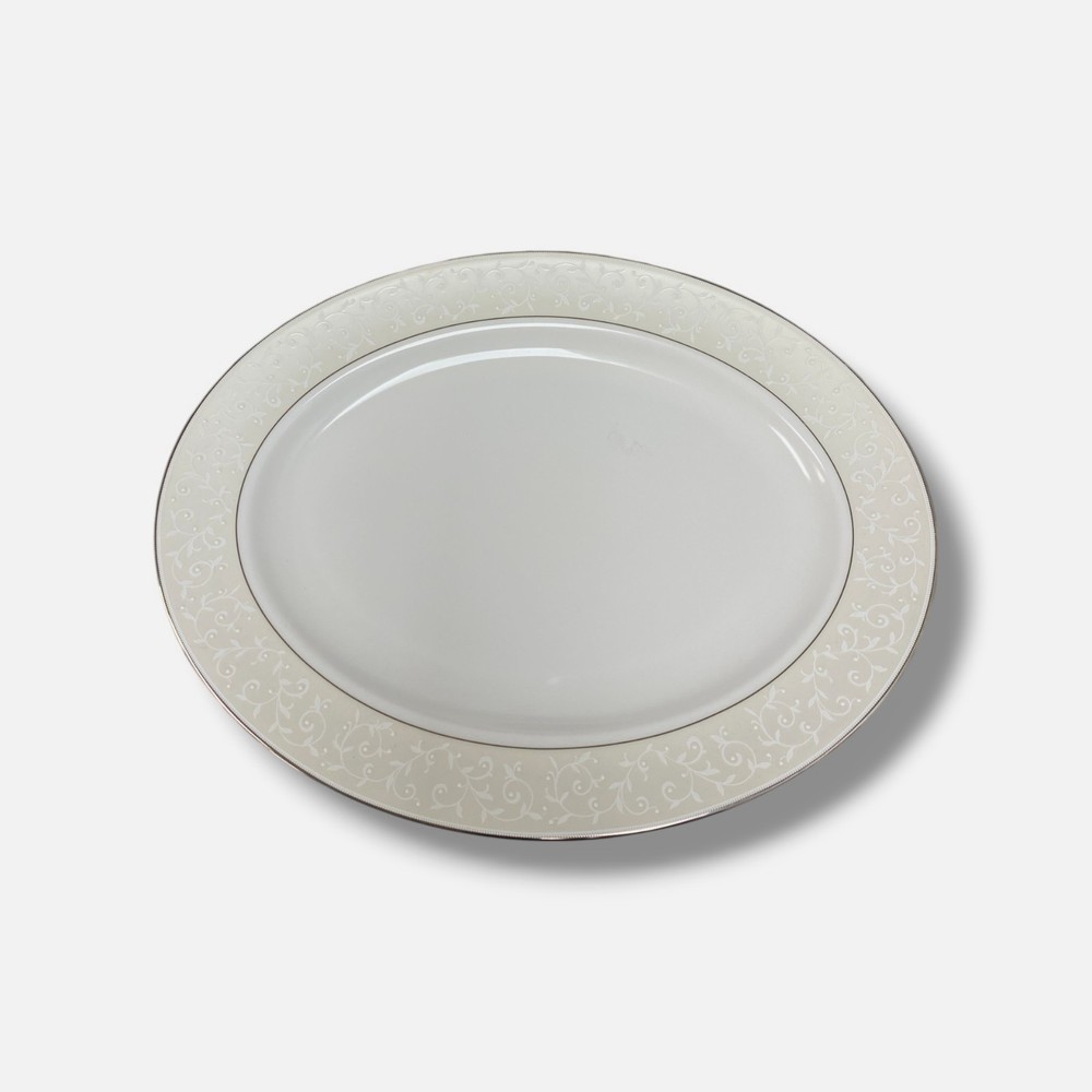Lenox White Opal Innocence 16" Oval Serving Platter