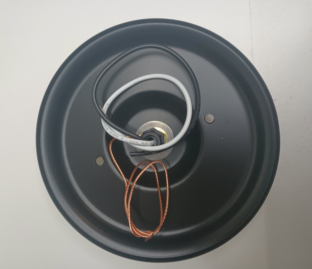 Satin Black Flush Mount Ceiling Light Fixture