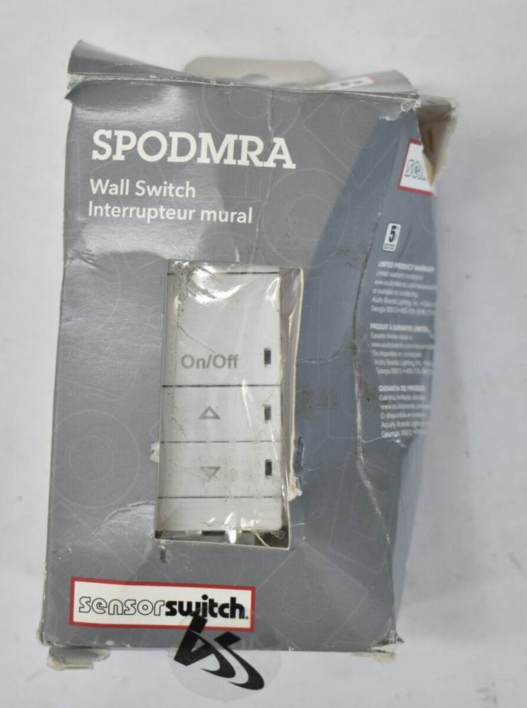 Acuity Controls SPODMRA D WH 268TX9 Wall Switch White Device Occupancy Control