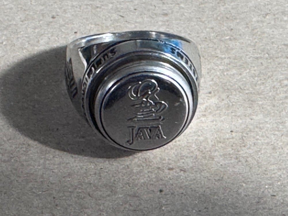 Genuine Sun Microsystems Java Ring - NEW! Vintage JavaOne Promo Collection