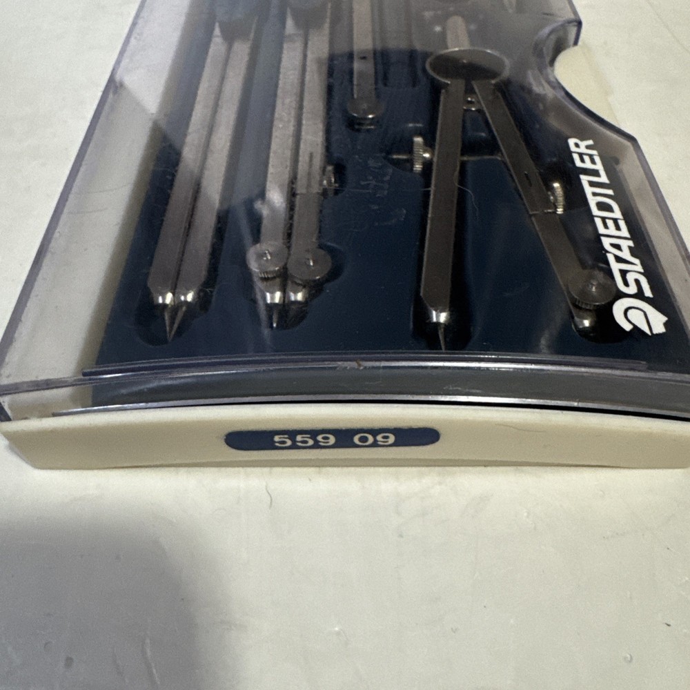 Staedtler Arco Precision Math Drafting Compass Set In Case 559-09